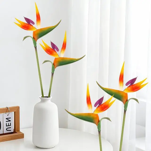 Main image of RAINFLOW Bird of Paradise Artificial Plant - Tropical Flowers Artificial