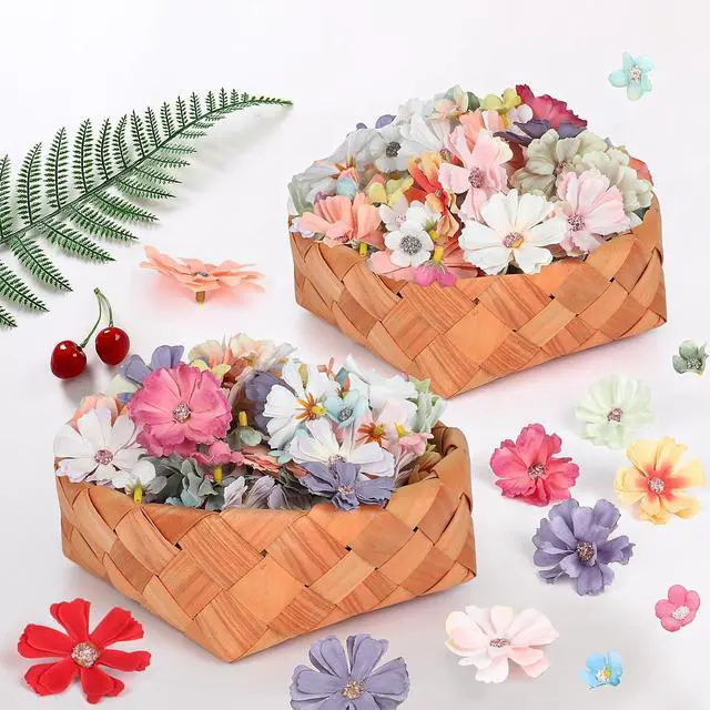 Alt view image 4 of 7 - FOIMAS 150pcs Mini Faux Flower for Crafts,Artificial Flower Heads Daisy Peony Flower Decor for Craft Garland Wedding Home Decoration