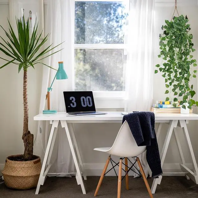 Alt view image 3 of 7 - Uieke 2Pcs Fake Plants for Outside Fake Plant Decor 3.1ft Artificial Hanging Plants Fake Ivy Vine Faux Greenery Vine Plant for Home Room Wall Pot Hanging Planter Indoor Outdoor Décor