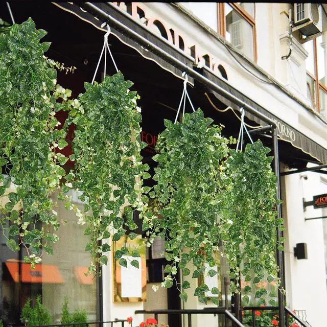Alt view image 6 of 7 - Uieke 2Pcs Fake Plants for Outside Fake Plant Decor 3.1ft Artificial Hanging Plants Fake Ivy Vine Faux Greenery Vine Plant for Home Room Wall Pot Hanging Planter Indoor Outdoor Décor