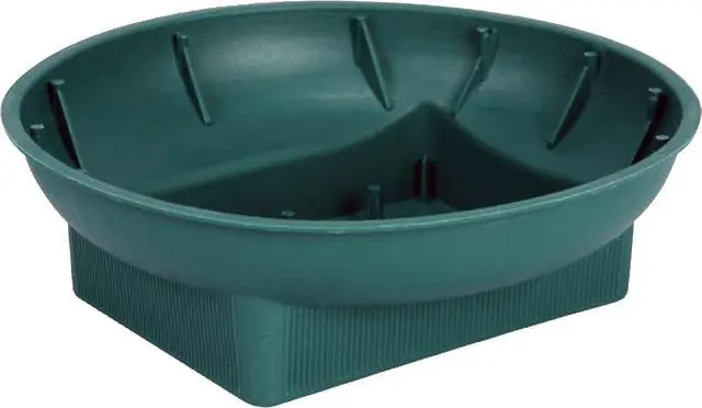 Main image of FloraCraft Plastic Design Bowl 2 Inch x 6.2 Inch Green