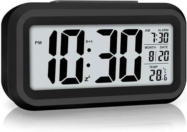 Main image of Digital Alarm Clock, Alarm Clock for Bedroom with Night Light, Indoor Temperature, Large LED Display, Battery Operated, Gifts for Adult Kids Birthday, Student Gift