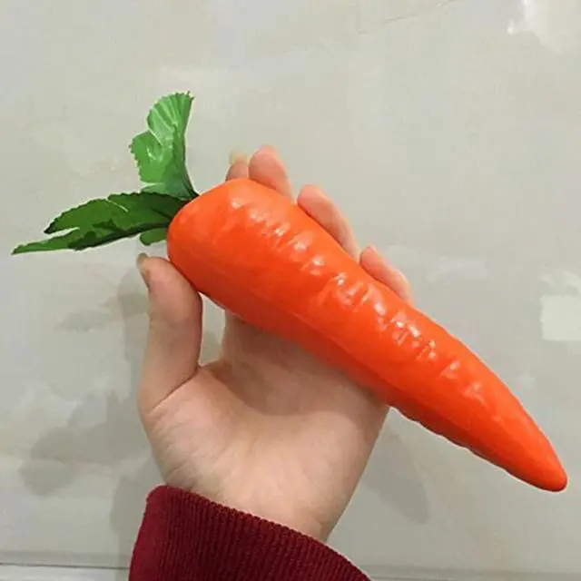Alt view image 5 of 7 - 1Pc Orange Artificial Vegetables Decorative Reusable Plastic Carrot Home Decor Excellent Quality and Popular Design, Artificial Plants and Flowers
