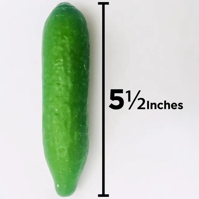Alt view image 4 of 6 - Realistic Food Prop | Fake Food | Artificial Fruit | Artificial Vegetable | Fruit Replica | Vegetable Replica | Fake Food Decor | Squishy Fruit | Squishy Vegetable (Cucumber)