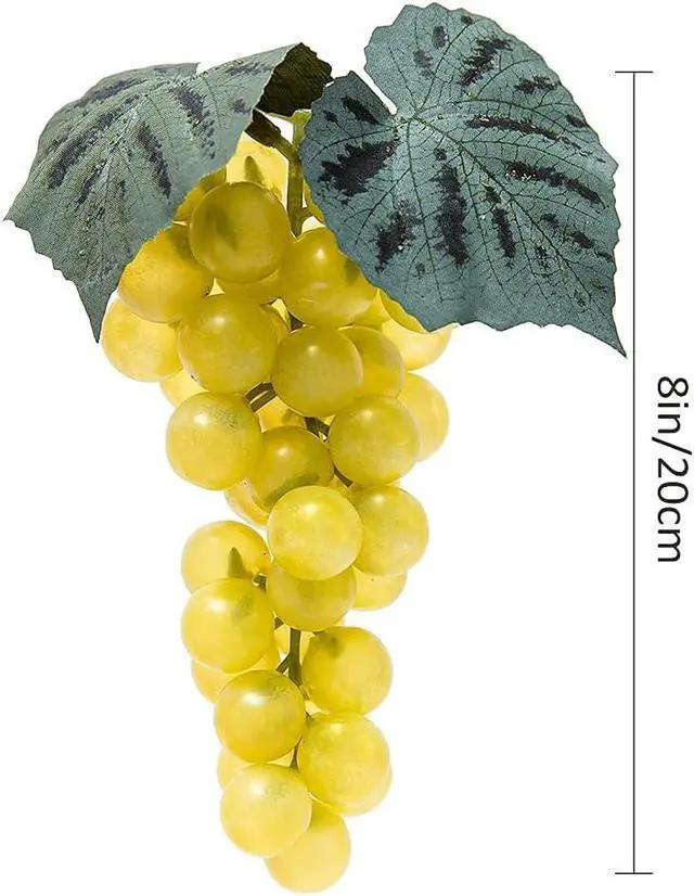 Alt view image 3 of 7 - 3 Bunches Realistic Fake Grapes Lifelike Artificial Grapes for Decoration