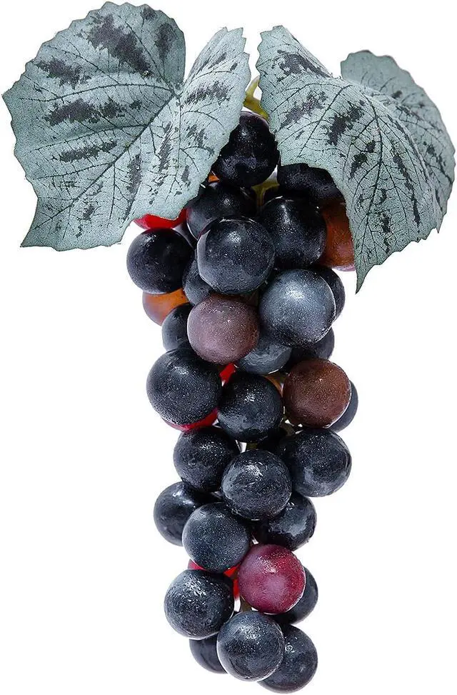 Alt view image 4 of 7 - 3 Bunches Realistic Fake Grapes Lifelike Artificial Grapes for Decoration