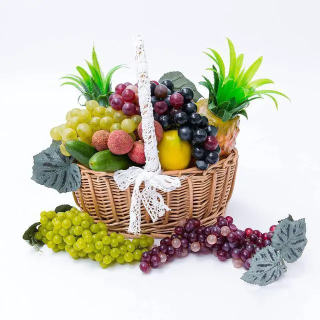 Alt view image 6 of 7 - 3 Bunches Realistic Fake Grapes Lifelike Artificial Grapes for Decoration