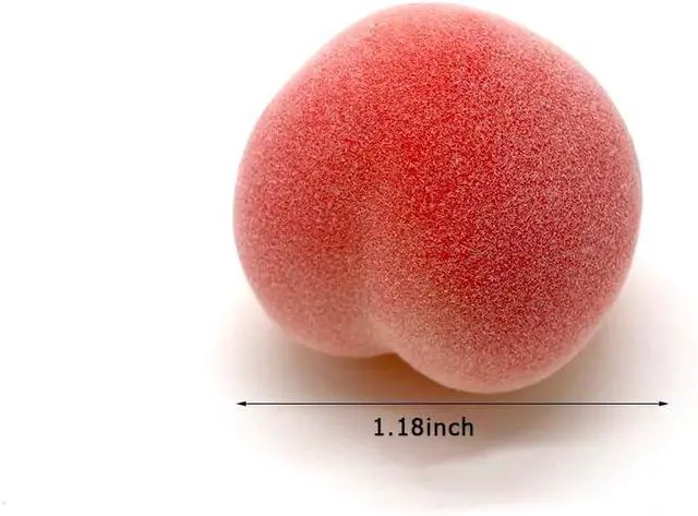 Alt view image 3 of 4 - Aliotech 18Pcs Artificial Peach Fake Peach Mini Fruit Small Peach Simulation Lifelike for Home Cabinet Table Party Kitchen Decoration Photography Prop