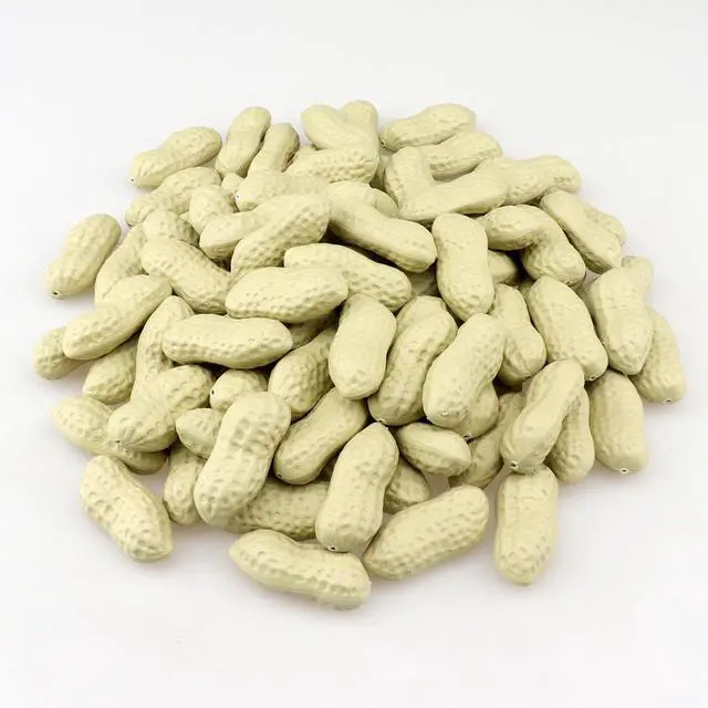 Main image of Artificial Peanuts 90Pcs Plastic Fake Groundnut Faux Nut Simulation Vegetable for Home Kitchen Cupboard Decoration Table Centerpiece