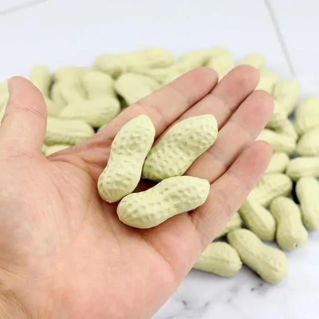 Alt view image 3 of 5 - Artificial Peanuts 90Pcs Plastic Fake Groundnut Faux Nut Simulation Vegetable for Home Kitchen Cupboard Decoration Table Centerpiece