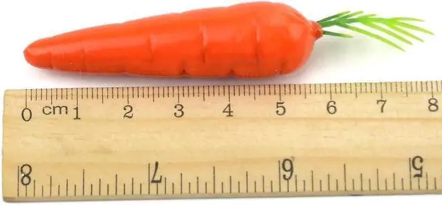 Alt view image 2 of 7 - 10 Pcs Miniature Carrot Models, Artificial Vegetables for Mini Kitchen Decoration, Party Supplies