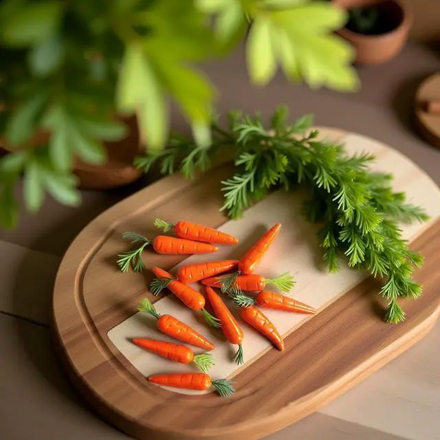 Alt view image 7 of 7 - 10 Pcs Miniature Carrot Models, Artificial Vegetables for Mini Kitchen Decoration, Party Supplies