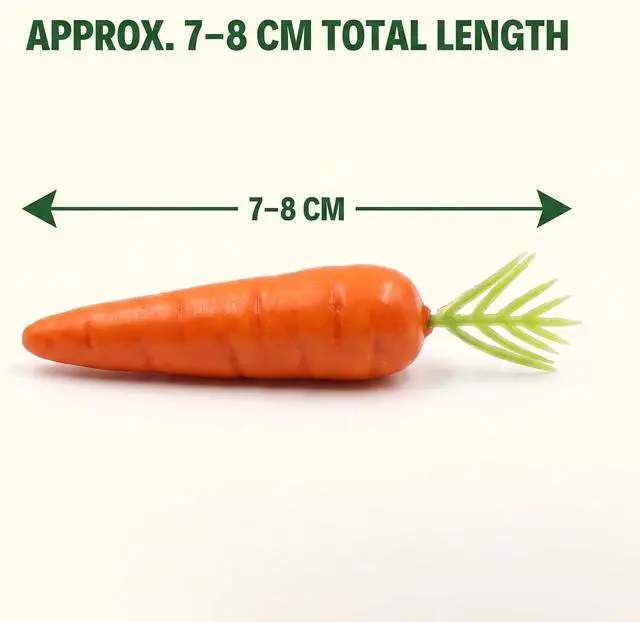 Alt view image 4 of 7 - 30 Pcs Miniature Carrots Simulation Orange Mini Vegetable Resin Carrot Models Artificial Foods for Dollhouse Kitchen Decoration Easter Party Supplies Dollhouse Accessories