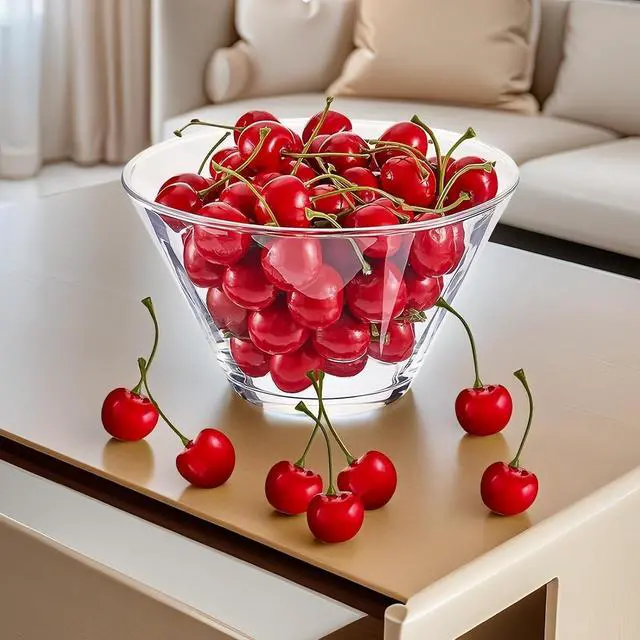 Alt view image 2 of 7 - 20PCS Realistic Artificial Cherries, Fake Fruit Decor - Lifelike Red Cherry for Kitchen, Party, Wedding, Table Centerpiece, Photography Props, DIY Crafts - Non-Toxic PVC, Bulk Fake Cherries