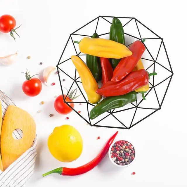 Alt view image 6 of 7 - Artificial Pepper 9PCS Simulation Chili Fake Hot Chili Peppers Faux Vegetable Red Yellow Green Pepper for Home Kitchen DIY Crafts Photo Props Decoration
