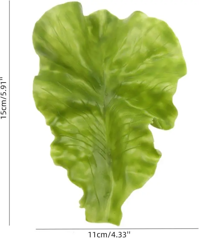 Alt view image 2 of 5 - 6PCS Realistic Fake Lettuce Food for Display