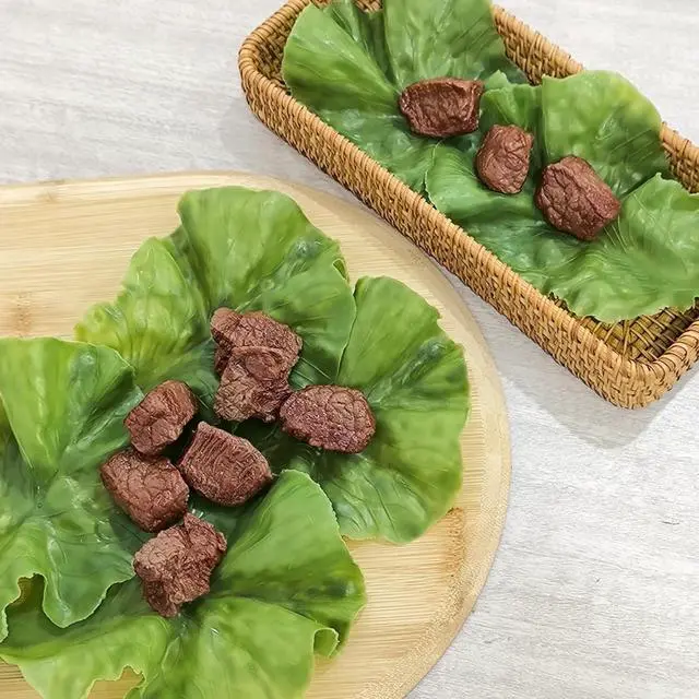 Alt view image 5 of 5 - 6PCS Realistic Fake Lettuce Food for Display
