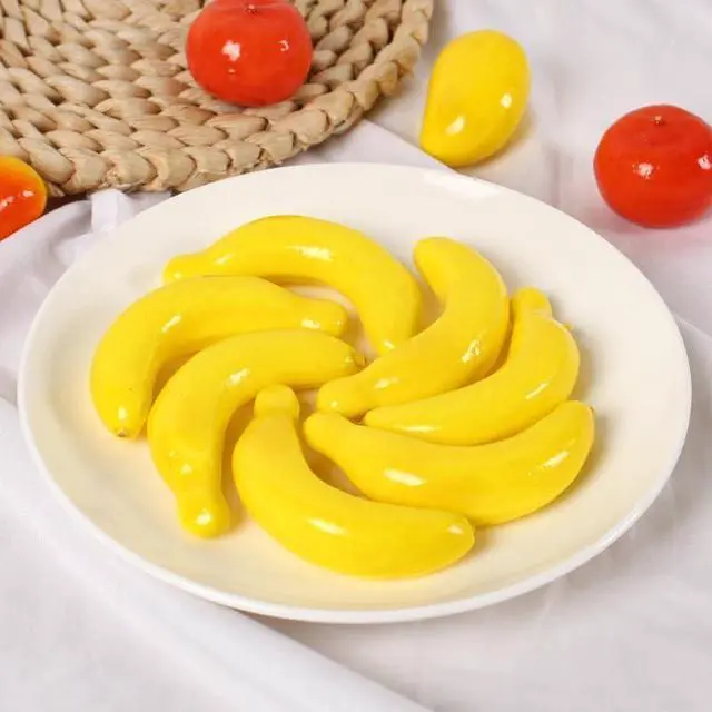 Alt view image 2 of 7 - 20 Pcs Yellow Mini Fake Banana Fruit, Foam Vegetables Fruit as Home Party Ornament Craft Photography Props Gift, Simulation Fruit Props for Photography Blenders and Sponges, Artificial Fruits (3-6CM)