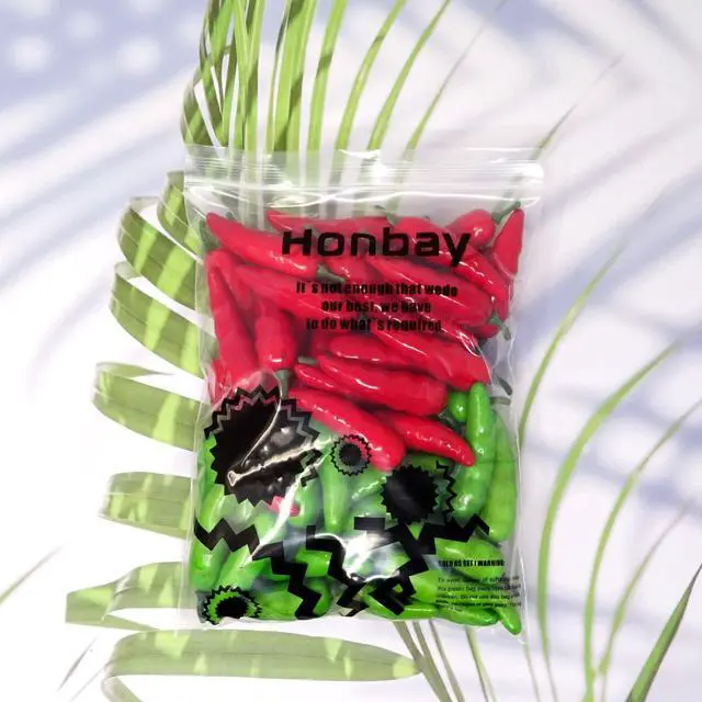 Alt view image 7 of 7 - Honbay 50PCS Foam Mini Pepper Chili Artificial Hot Chili Lifelike Fake Vegetable for Home Kitchen Party Decoration