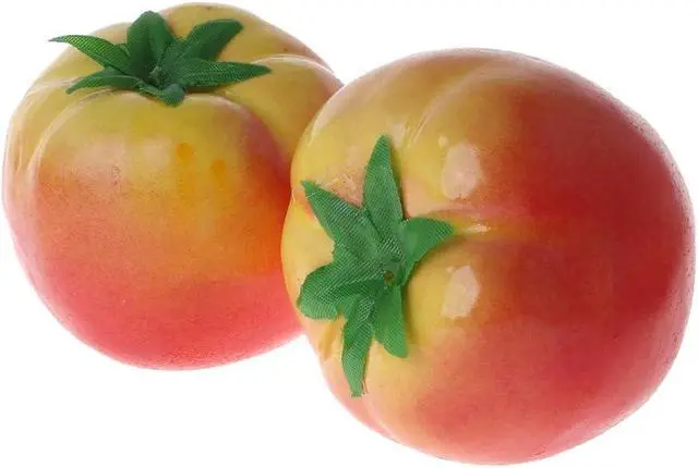 Alt view image 3 of 6 - 1 Pc Simulation Artificial Tomato Plastic Fault Fake Fruit Home Party Decor Artificial Vegetables and Fruit Home Décor Products