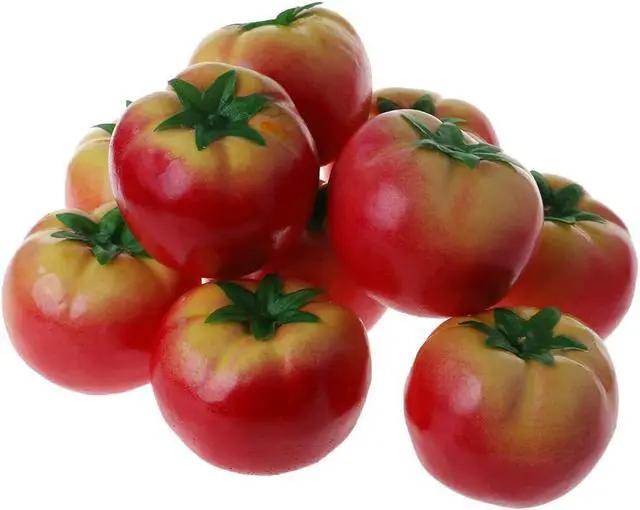 Alt view image 6 of 6 - 1 Pc Simulation Artificial Tomato Plastic Fault Fake Fruit Home Party Decor Artificial Vegetables and Fruit Home Décor Products