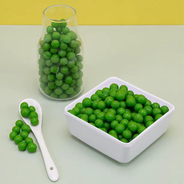 Alt view image 5 of 7 - Woration 60g Fake Pea Grains Lifelike Vegetable Decoration with Bowl Set