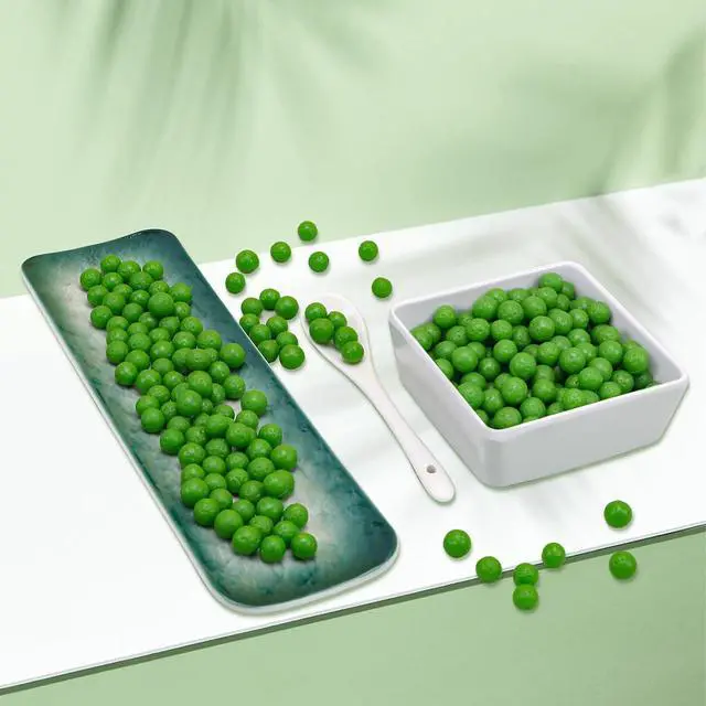Alt view image 7 of 7 - Woration 60g Fake Pea Grains Lifelike Vegetable Decoration with Bowl Set