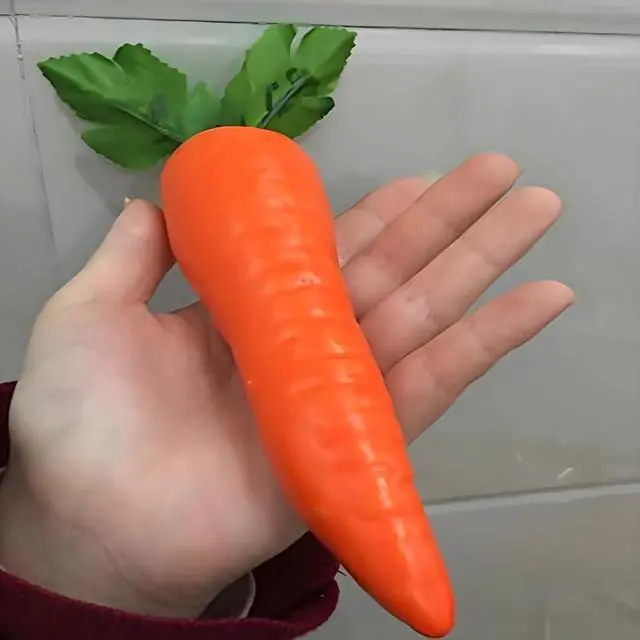 Alt view image 3 of 6 - Lifelike Carrot, Artificial Vegetables Decorative, Reusable Plastic Carrot, Home Decor, Artificial Plants