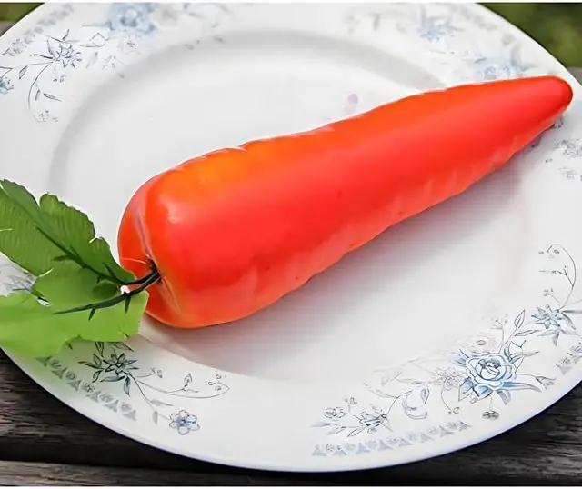 Alt view image 4 of 6 - Lifelike Carrot, Artificial Vegetables Decorative, Reusable Plastic Carrot, Home Decor, Artificial Plants