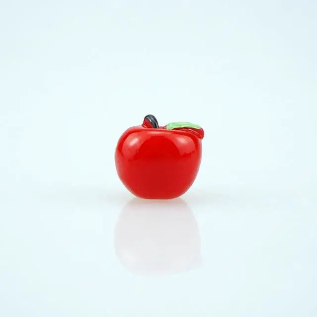 Alt view image 4 of 6 - SaktopDeco 40 PCS Red Miniature Resin Apples Tiny Plastic Apples Bulk Resin Fruit 0.47 inch for Photography Props Home Kitchen Table