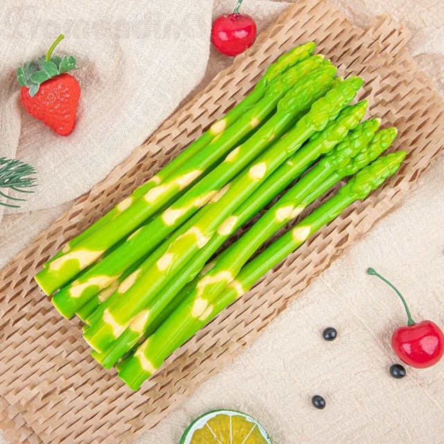 Alt view image 3 of 7 - Framendino, 12 Pack Artificial Asparagus Fake Simulated Vegetables Realistic Food Model Lifelike Props for Display Photography