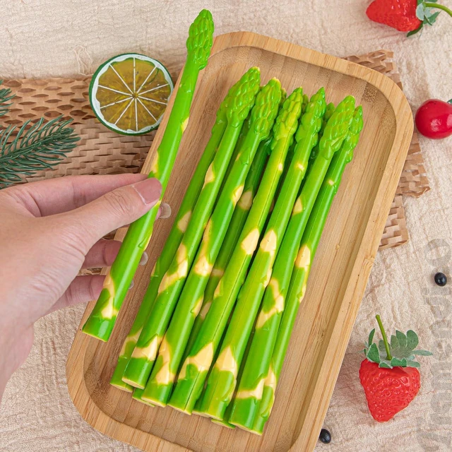 Alt view image 5 of 7 - Framendino, 12 Pack Artificial Asparagus Fake Simulated Vegetables Realistic Food Model Lifelike Props for Display Photography