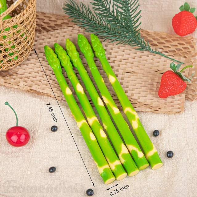 Alt view image 2 of 7 - Framendino, 12 Pack Artificial Asparagus Fake Simulated Vegetables Realistic Food Model Lifelike Props for Display Photography
