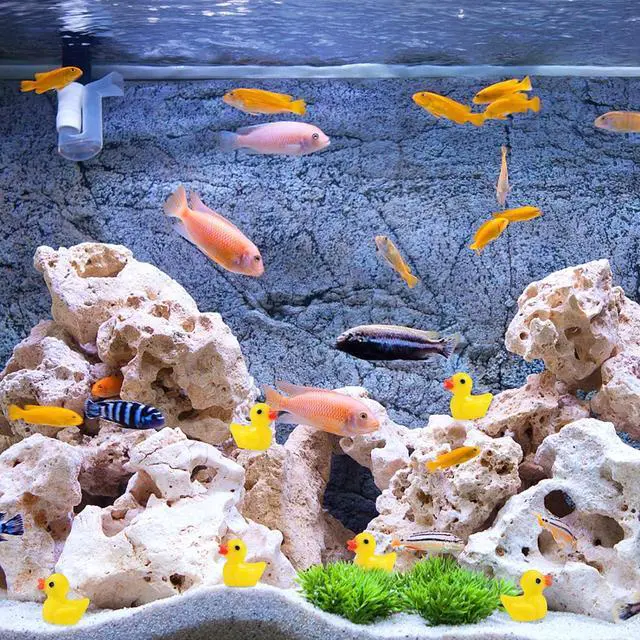 Alt view image 5 of 7 - YsesoAi 100Pcs Mini Resin Ducks, Tiny Ducks Figurines Bulk for Miniature Dollhouse Decor Accessories Garden Aquarium Potted DIY Ornament Party Toys
