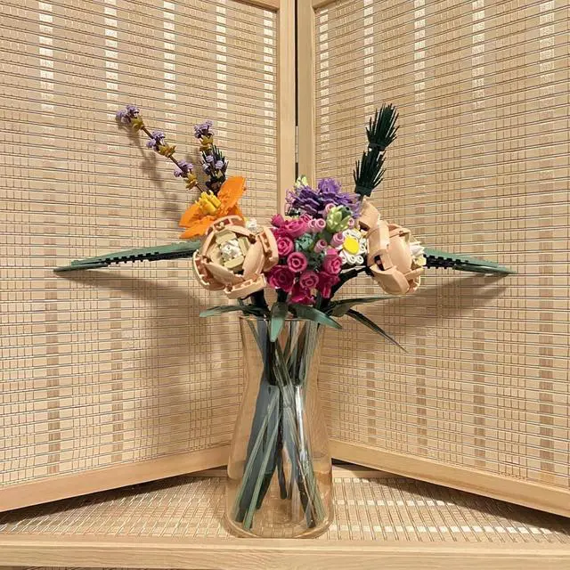 Alt view image 4 of 7 - 8 Inch Clear Glass Vase for Flowers, Modern Boho Table Decor
