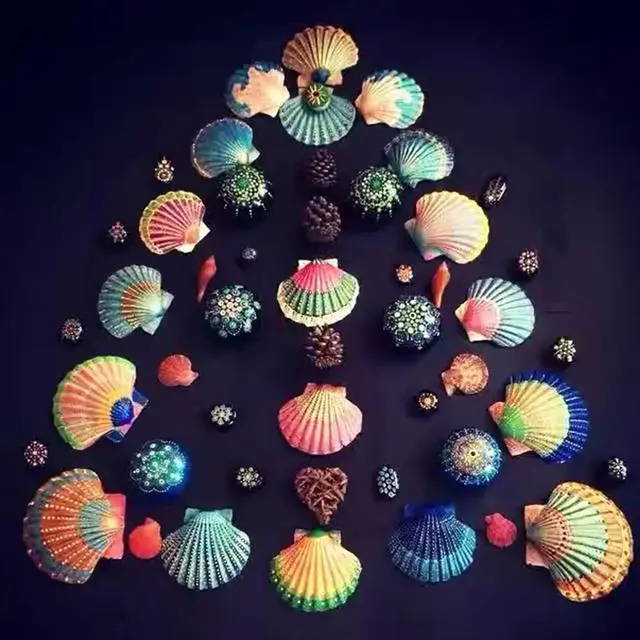 Alt view image 5 of 7 - Jangostor 48 PCS Scallop Shells Natural Seashell, 1.5" to 2" White Scallop Shells Small Seashells for Crafts Wedding Decor Beach Theme Party, Fish Tank and Vase Filler