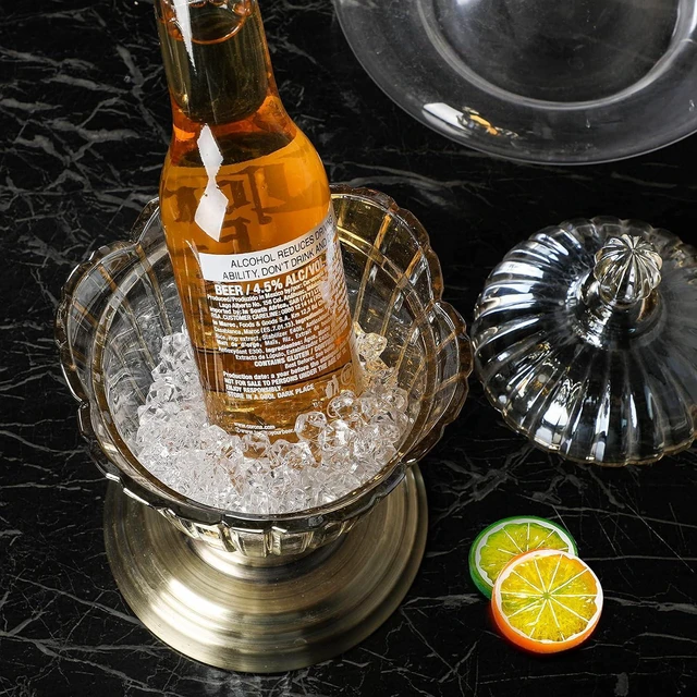 Alt view image 7 of 7 - 300 Pce Clear Fake Crushed Ice Cube Rock and 20 Pcs Simulation Lemon Slices