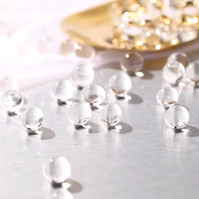 Alt view image 2 of 7 - FALAMON 80,000 Clear Beads for Vases, Transparent Vase Filler, Christmas Decoration, Wedding Centerpiece, Floating Candles, Floral Decoration