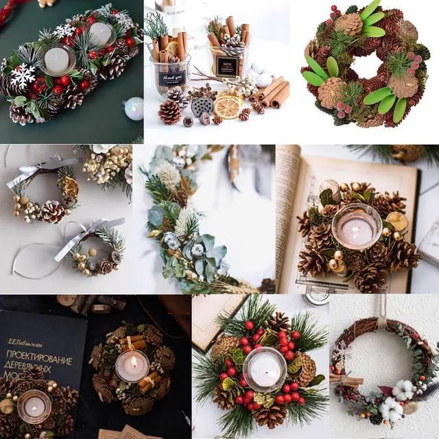 Alt view image 5 of 5 - TIHOOD 160PCS 1.18"-1.97" Christmas Natural Mini Pine Cones-Thanksgiving Pine Cones Ornaments for DIY Crafts, Home Decorations,Fall and Christmas,Wedding Decor