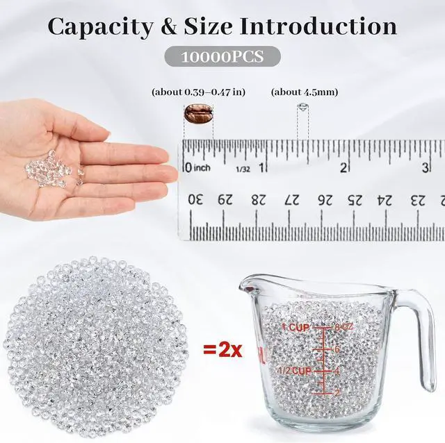 Alt view image 2 of 7 - FUTUREPLUSX 10000PCS 4.5mm Mini Diamond Decorations