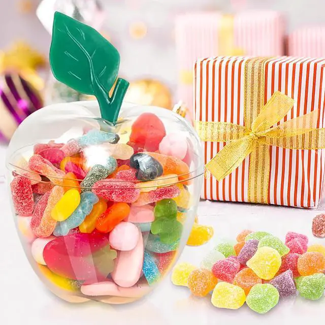 Alt view image 3 of 7 - Large Clear Apple Container Jar,Back To School Teacher Appreciation Gifts