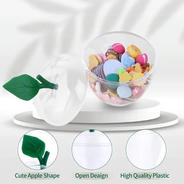Alt view image 5 of 7 - Large Clear Apple Container Jar,Back To School Teacher Appreciation Gifts