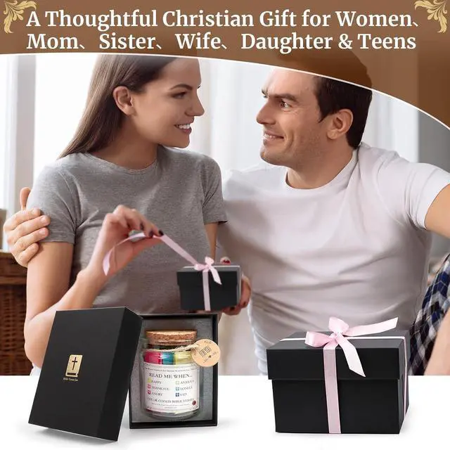 Alt view image 2 of 7 - Read Me When Bible Verse Jar,Christian Gifts for women,Birthday Gifts for Women,Mom,Sister & Grandma,Religious Graduation Gift,Inspirational Christmas Stocking Stuffers