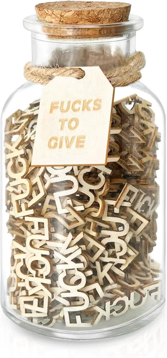 Main image of F u cks to Gift Jar 9 OZ,200PCS,Funny Gag Birthday Gifts to Friend Women