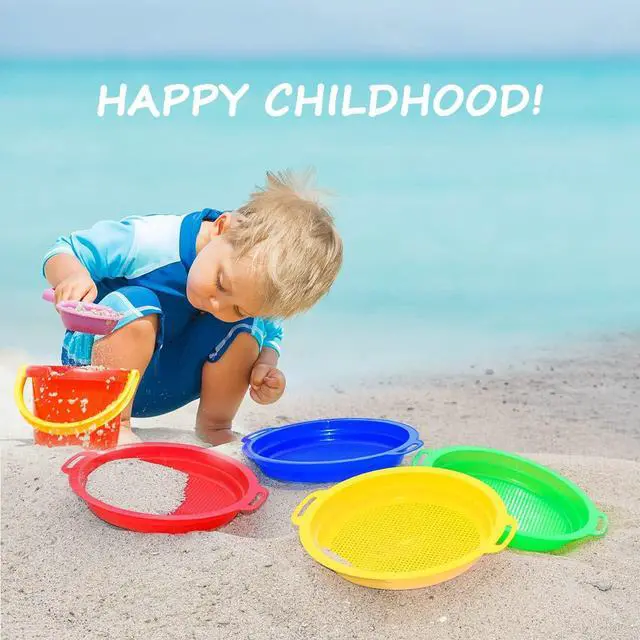 Alt view image 2 of 7 - Sand Sifters Sieve for The Beach Sand Toys Complete Gift Set Bundle