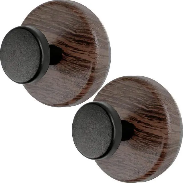 Main image of Suction Cup Hooks for Shower, Wreath Hanger Cups for Glass/Bathroom/Window/July 4th, Removable Towel Shower Wall Adhesive Hooks, Spring Garland Hanger for Door Frame(BlackWalnut, 2PCS)