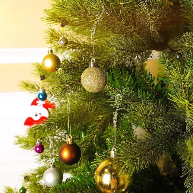 Alt view image 6 of 7 - Jetec Christmas Tree Hook, Christmas Ornament Hanger, Transparent, 100 Pcs