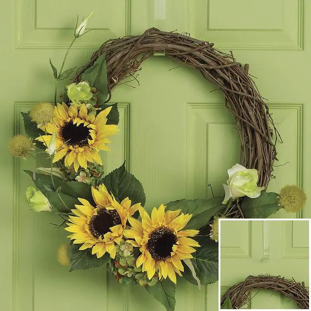 Alt view image 4 of 4 - FloraCraft Acrylic Wreath Hanger 13 Inch Clear