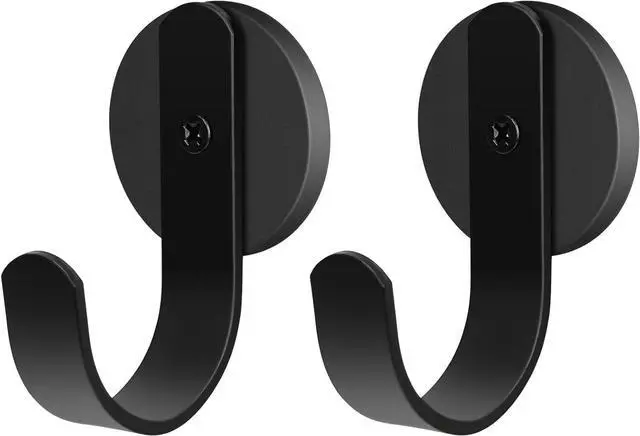 Main image of Magnetic Wreath Hanger for Metal Front Door, Fridge,Suitable for Seasonal Wreaths, Signs, Christmas Stockings, Decorations Black, 2 Pcs