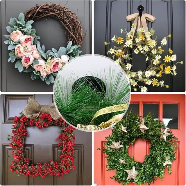 Alt view image 7 of 7 - Magnetic Wreath Hanger for Metal Front Door, Fridge,Suitable for Seasonal Wreaths, Signs, Christmas Stockings, Decorations Black, 2 Pcs